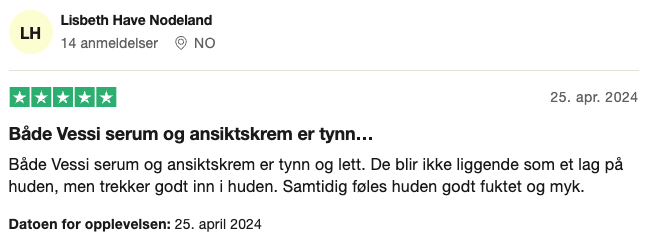 serum, recovery cream 25. april